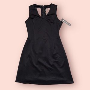 NWT, Andrew Marc, Sleeveless Short Dress with Cutout on Back, Black, Size 10,